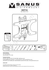 Sanus VST15 Manual Del Usuario