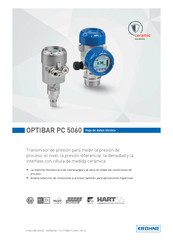 KROHNE OPTIBAR PC 5060 Hoja De Datos Técnica