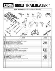 Thule 998xt TRAILBLAZER Guia De Inicio Rapido