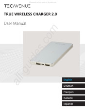 TEC avenue TRUE WIRELESS CHARGER 2.0 Manual Del Usuario