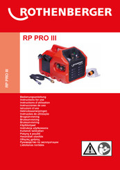 Rothenberger RP PRO III Manual Del Usuario