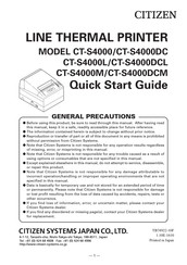 Citizen CT-S4000DCM Manual Del Usuario