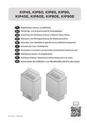 Harvia KIP60 Instrucciones De Montaje