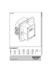 Grohe Europlus E 36 009 Manual Del Usuario