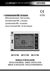 Gewiss Chorus GW 10 794 Manual De Instalación