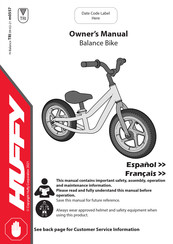 Huffy Lil Cruzer Balance Manual De Instrucciones