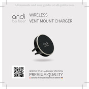 andi be free WIRELESS VENT MOUNT CHARGER Manual Del Usuario