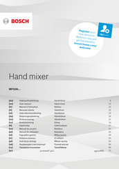 Bosch CleverMixx MFQ26 Serie Manual De Usuario