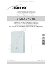 Sime Brava One HE 30 Manual De Instalación Y Mantenimiento