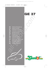 Gardol GE 37 Manual De Instrucciones