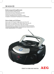 AEG SR 4334 CD Instrucciones De Servicio