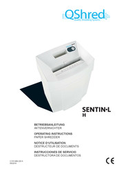 QShred SENTIN-L H Instrucciones De Servicio