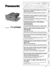 Panasonic TY-42TM6D Manual De Instrucciones