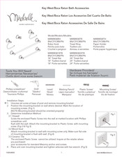 Mirabelle MIRBRKWRH Instrucciones De Montaje