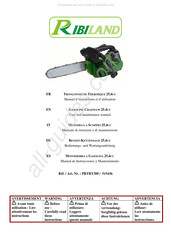 Ribiland PRTRT300 Manual De Instrucciones Y Mantenimento