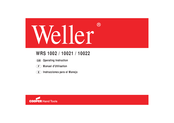 Weller WRS 1002 Instrucciones Para El Manejo