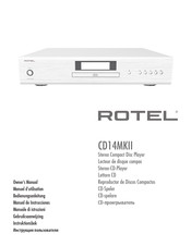 Rotel CD14MKII Manual De Instrucciones