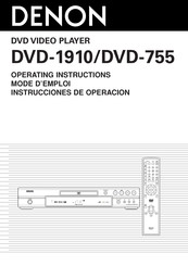 Denon DVD-1910 Instrucciones De Operación