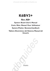 DFI K6BV3+ Manual Del Usuario