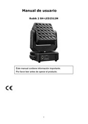 Showco Rubik 2 SH-LED2512M Manual De Usuario