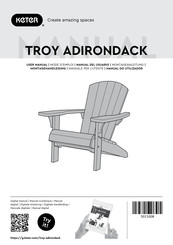 Keter TROY ADIRONDACK Manual Del Usuario