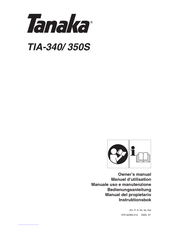 Tanaka TIA-350S Manual Del Propietário