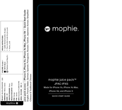 Mophie juice pack JPAC-IPXS Manual Del Usuario