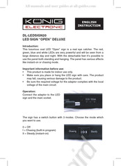 König Electronic DL-LEDSIGN20 Manual Del Usuario