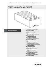 Bosch VS79015T Manual De Instrucciones