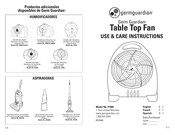 Guardian Technologies Germ Guardian F1000 Instrucciones De Uso Y Cuidado