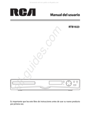 RCA RTB1023 Manual Del Usuario