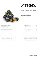 Stiga ZERO TURN MOWER Serie Uso Y Mantenimiento