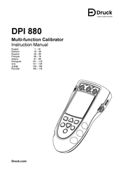 Baker Hughes Druck DPI 880 Manual Del Usuario