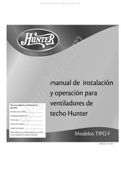 Hunter F Serie Manual De Instalación Y Operación