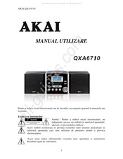 Akai QXA6710 Manual De Instrucciones