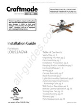 Craftmade LOU52AGV4 Guia De Instalacion