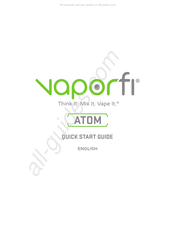 Vaporfi ATOM Guia De Inicio Rapido