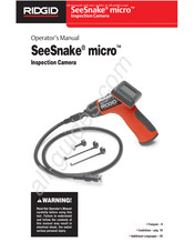 RIDGID Seesnake Micro Manual Del Usuario