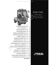 Stiga TITAN 740 DC Instrucciones De Uso