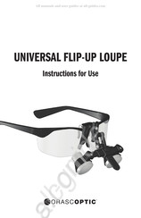 Orascoptic UNIVERSAL FLIP-UP LOUPE Instrucciones De Uso