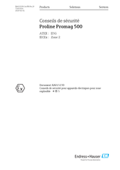 Endress+Hauser Proline Promag 500 Manual Del Usuario