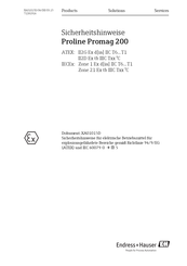Endress+Hauser Proline Promag 200 Manual Del Usuario