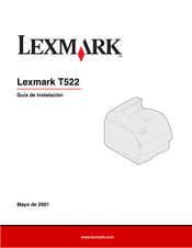 Lexmark T522 Guia De Instalacion