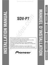 Pioneer SDV-P7 Manual De Instalación