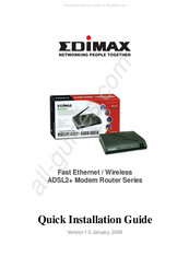 Edimax ADSL2+ Serie Guía De Instalación Rápida