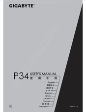 Gigabyte P34 Manual Del Usuario