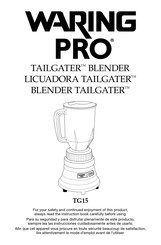 Waring Pro TG15 Manual De Instrucciones