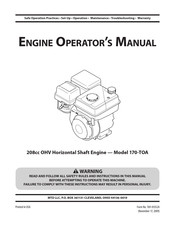 Troy-Bilt 170-T0A Manual Del Operador