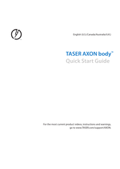 TASER AXON body Guía De Referencia Rápida