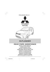 Mitsubishi MOTORS REAR PARK ASSISTANCE Manual De Instalación